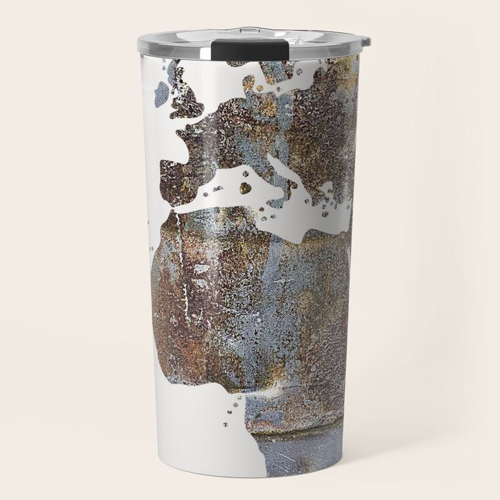 World Map(metal) Travel Mug Gallery Image 1