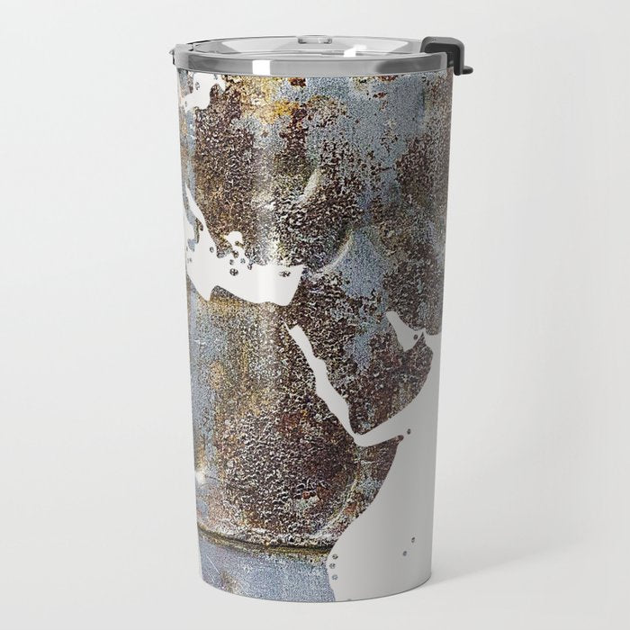 World Map(metal) Travel Mug Gallery Image 2