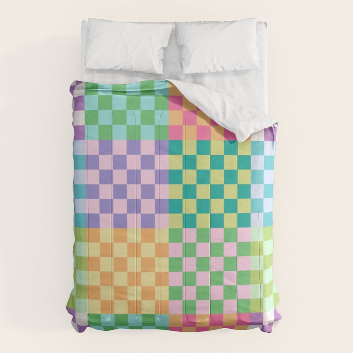 Rainbow Checks Comforter Gallery Image 1