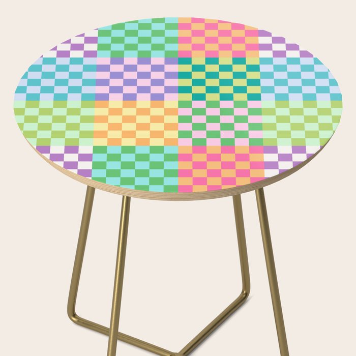Rainbow Checks Side Table Gallery Image 2
