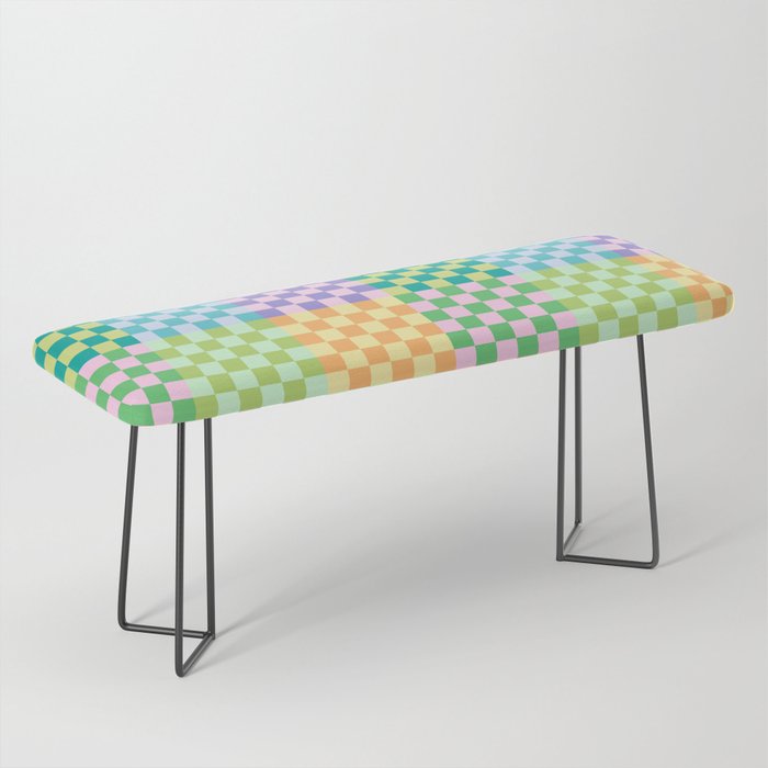 Rainbow Checks Bench Gallery Image 1