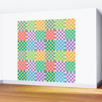 Rainbow Checks Wall Mural Gallery Image 2