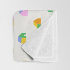 Colorful toy house city pattern Throw Blanket Gallery Image 3