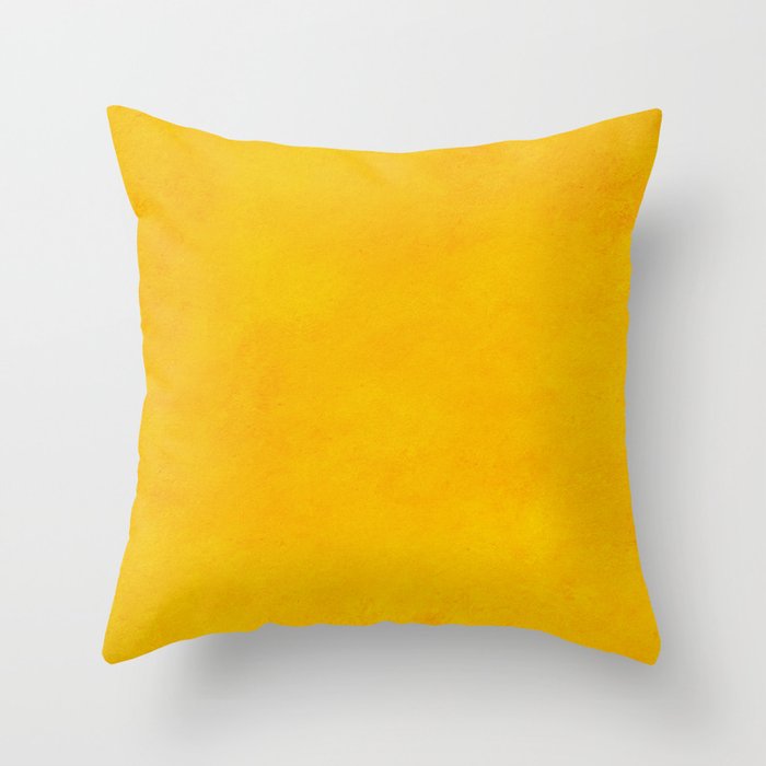 yellow curry mustard color trend plain texture Throw Pillow Gallery Image 6