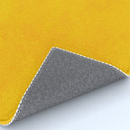 yellow curry mustard color trend plain texture Rug Gallery Image 4