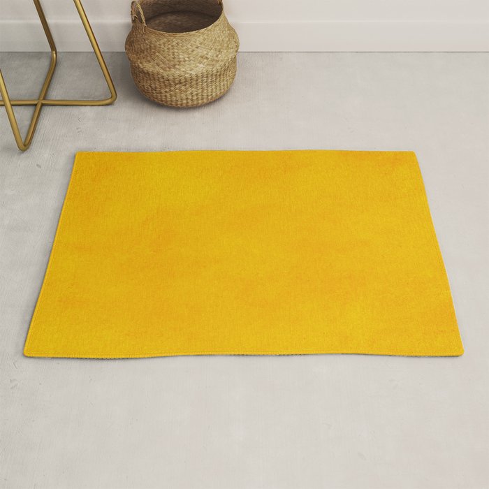 yellow curry mustard color trend plain texture Rug Gallery Image 1