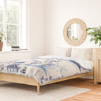 Chinoiserie Pagoda Pattern Duvet Cover Gallery Image 2