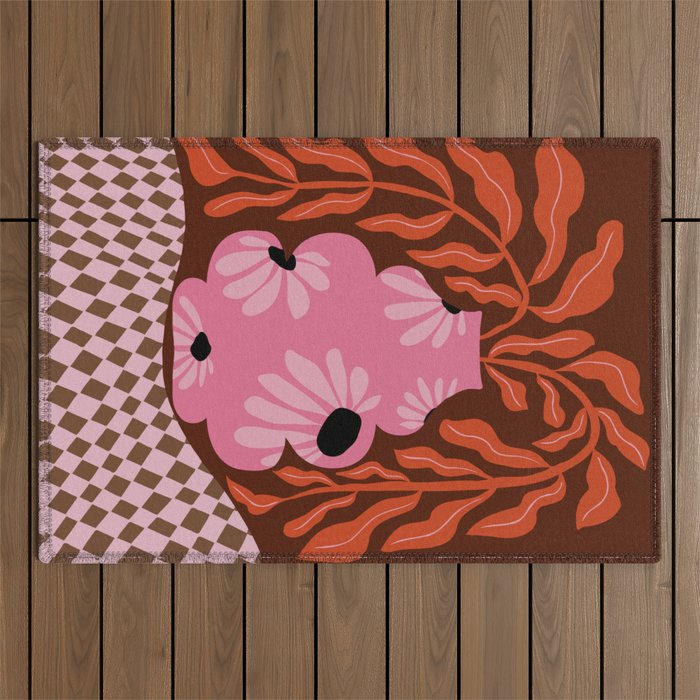 Happy fern fall Outdoor Rug Gallery Image 1