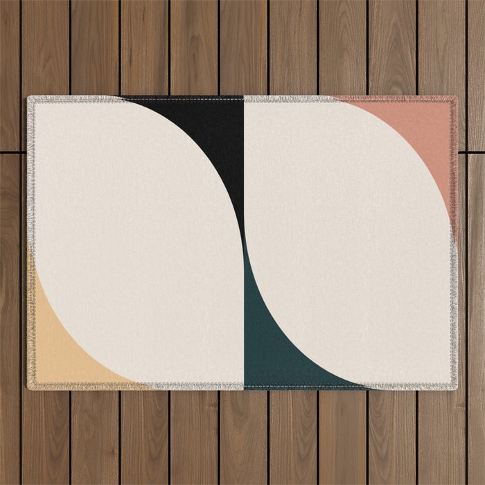 Almond Abstract XVII Outdoor Rug Gallery Image 1