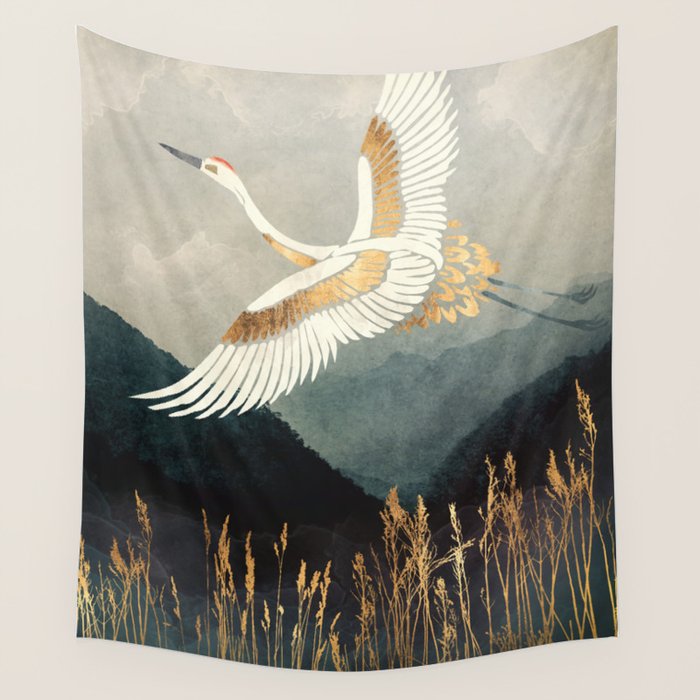 Elegant Flight Wall Tapestry Gallery Image 4
