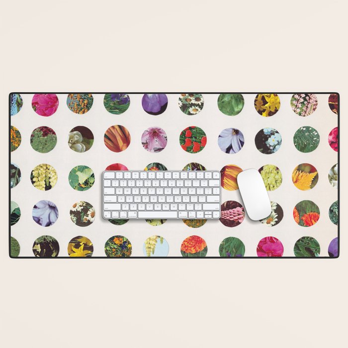 Floral Circles / Paper Pattern Desk Mat Gallery Image 1