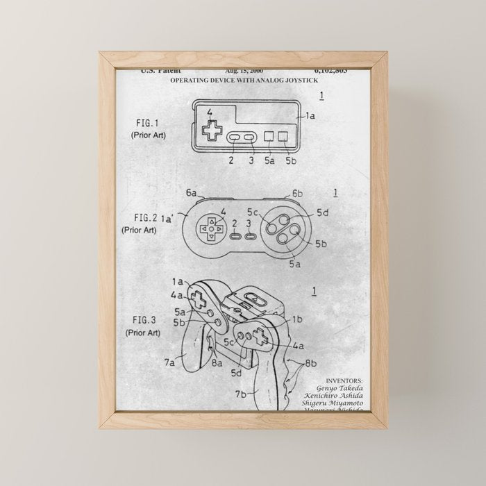 Game controller Mini Art Print Gallery Image 1