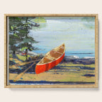 me and you and the red canoe Serving Tray Gallery Image 1