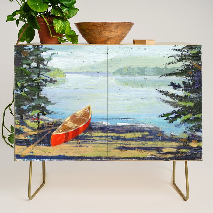 me and you and the red canoe Credenza Gallery Image 1