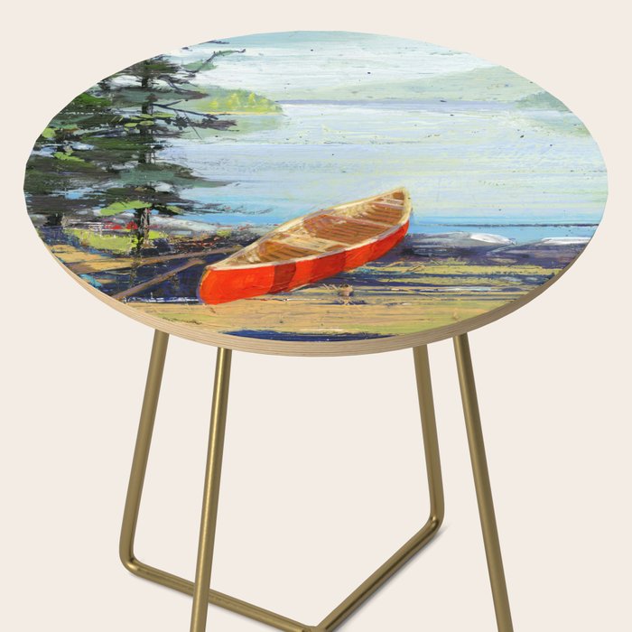 me and you and the red canoe Side Table Gallery Image 2