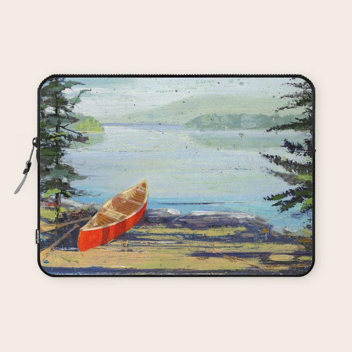 me and you and the red canoe Laptop Sleeve Gallery Image 1