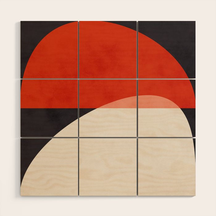 geometry shapes Wood Wall Art Gallery Image 1
