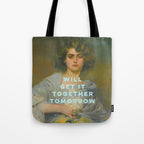 Will Get It Together Tomorrow - Motivational Wall Art, Typography Tote Bag Gallery Image 1