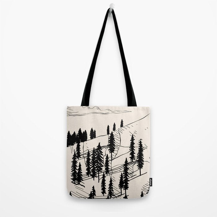 Mountain Forest Tote Bag Gallery Image 2