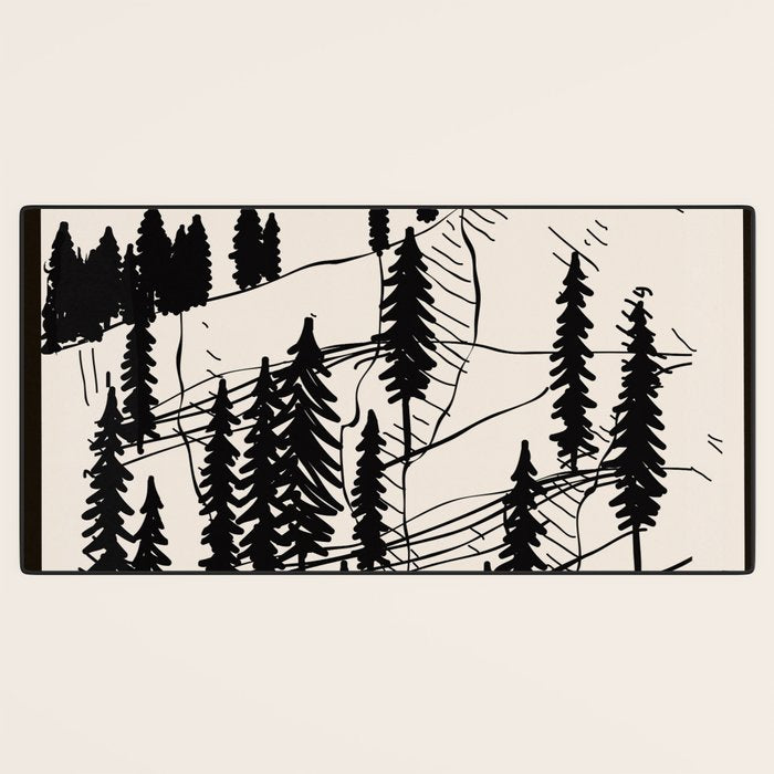 Mountain Forest Desk Mat Gallery Image 3