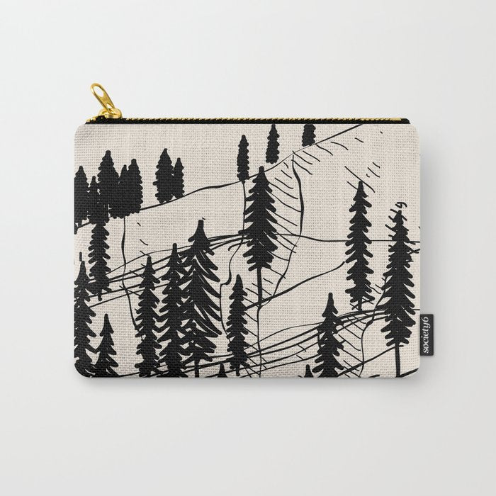 Mountain Forest Carry All Pouch Gallery Image 1