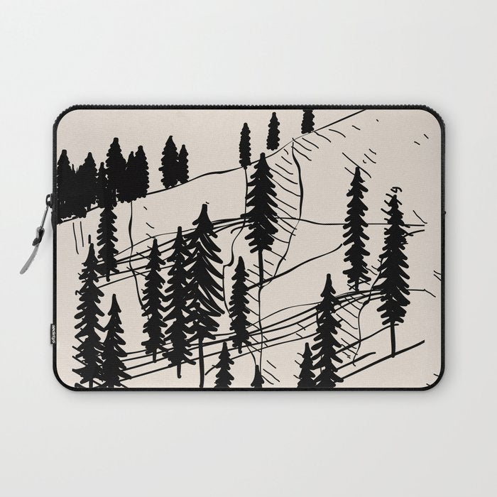 Mountain Forest Laptop Sleeve Gallery Image 1