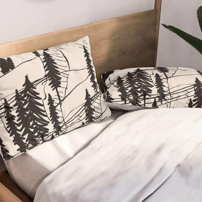 Mountain Forest Pillow Sham Gallery Image 2