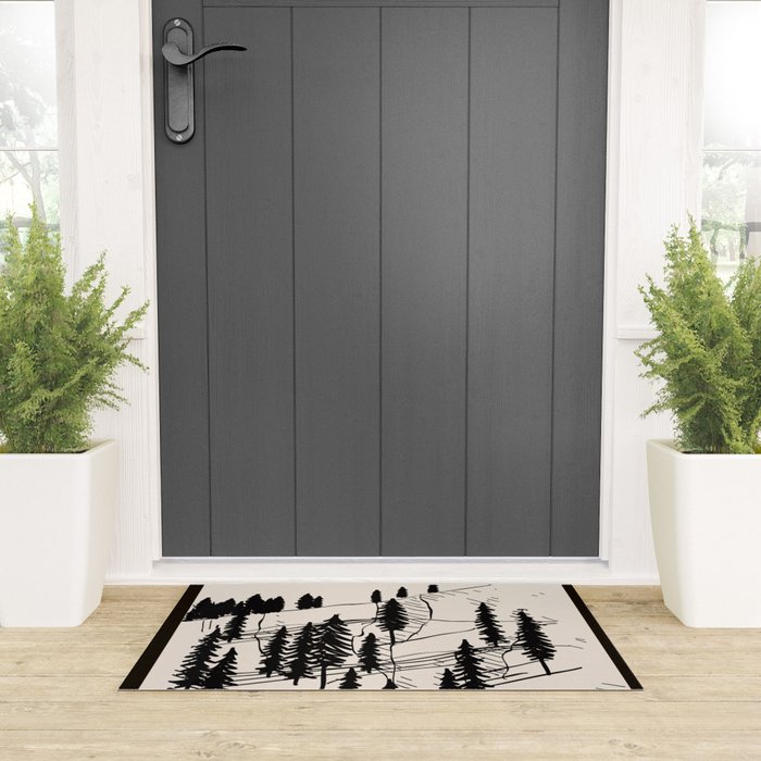 Mountain Forest Welcome Mat Gallery Image 3