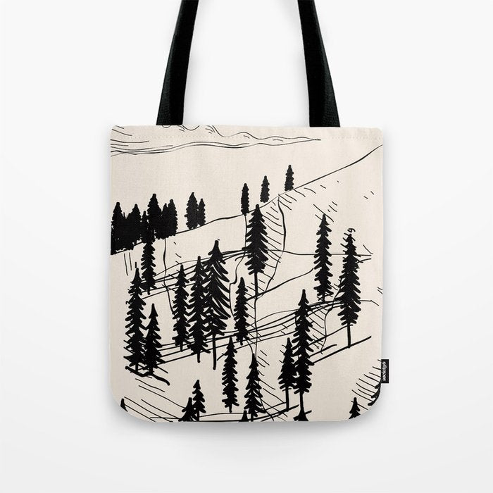Mountain Forest Tote Bag Gallery Image 1