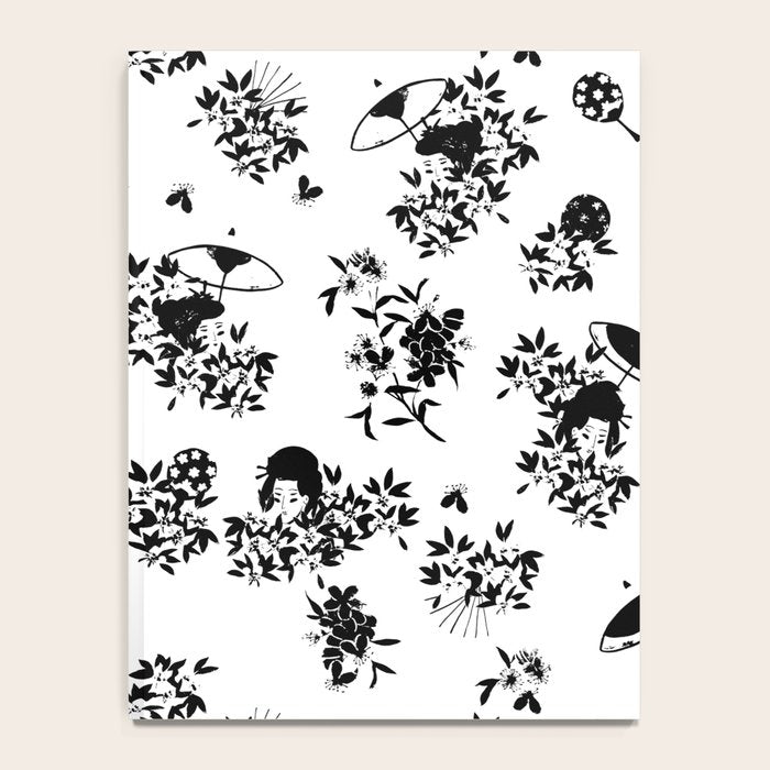 Black and white oriental pattern Notebook Gallery Image 4