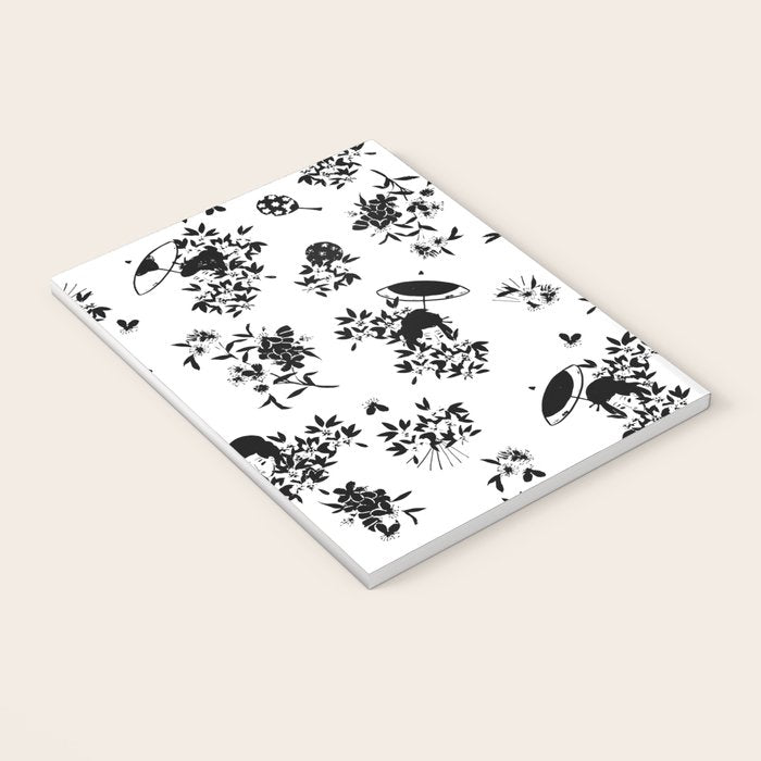 Black and white oriental pattern Notebook Gallery Image 3