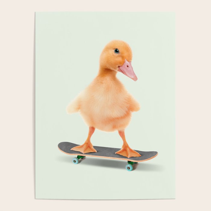 Skateboarding Duck Poster Gallery Image 1