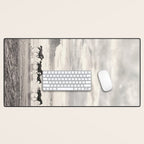 Horses on the Beach Desk Mat Gallery Image 1