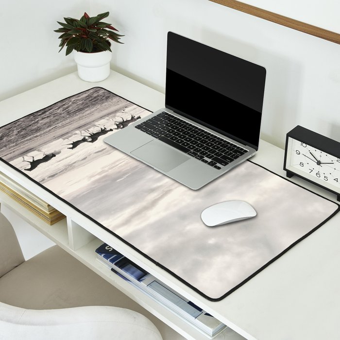 Horses on the Beach Desk Mat Gallery Image 2