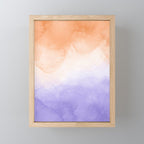 Tie dye lilac peach A Mini Art Print Gallery Image 1