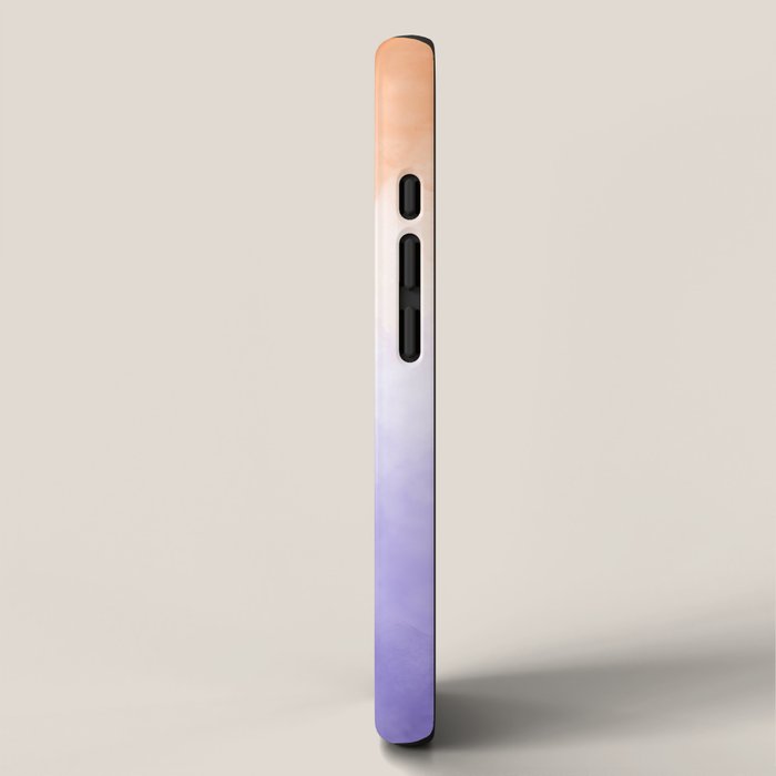 Tie dye lilac peach A iPhone Case Gallery Image 2