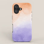 Tie dye lilac peach A iPhone Case Gallery Image 1