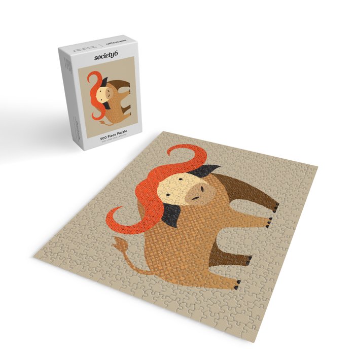 Whimsy Cape Buffalo II Jigsaw Puzzle Gallery Image 2