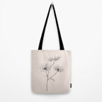 Minimal Line Art Flowers 6 Tote Bag Gallery Image 2
