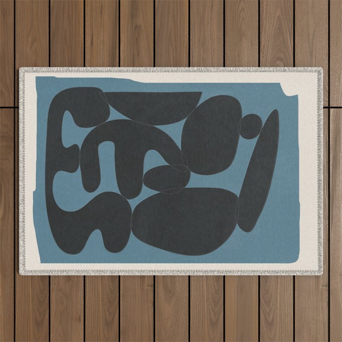 Modern Abstract Art 28 Outdoor Rug Gallery Image 1