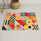 Colorful Geometric Combo Rug Gallery Image 1