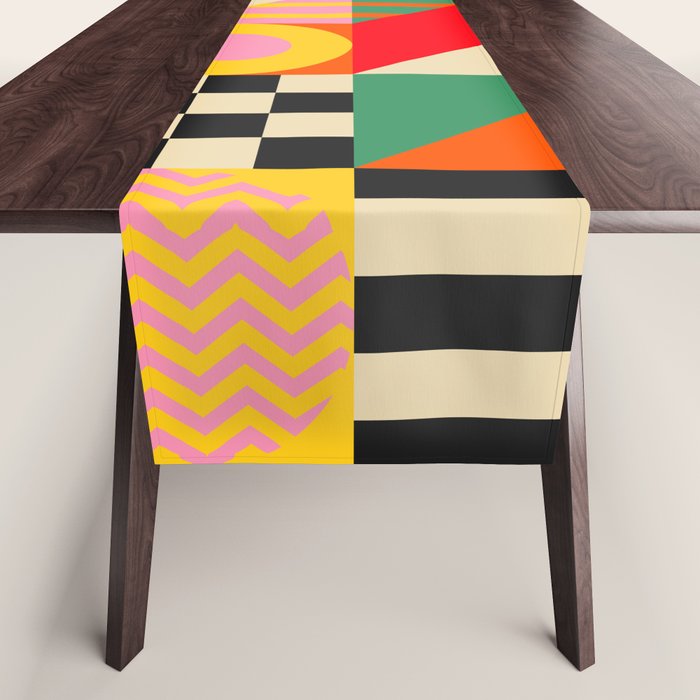Colorful Geometric Combo Table Runner Gallery Image 1