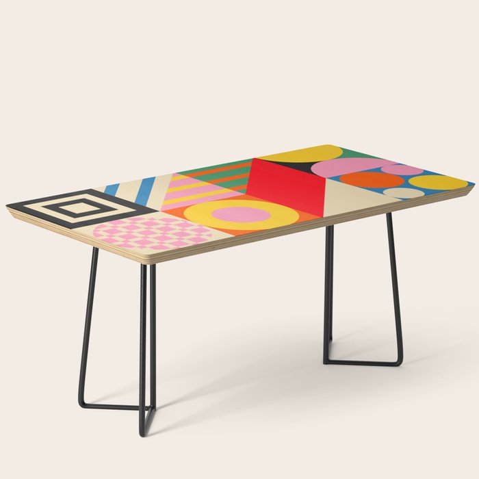 Colorful Geometric Combo Coffee Table Gallery Image 1