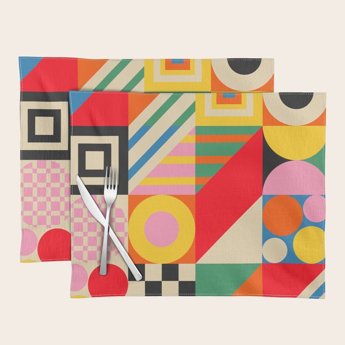 Colorful Geometric Combo Placemat Gallery Image 1