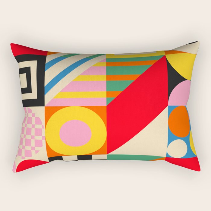 Colorful Geometric Combo Rectangular Pillow Gallery Image 2