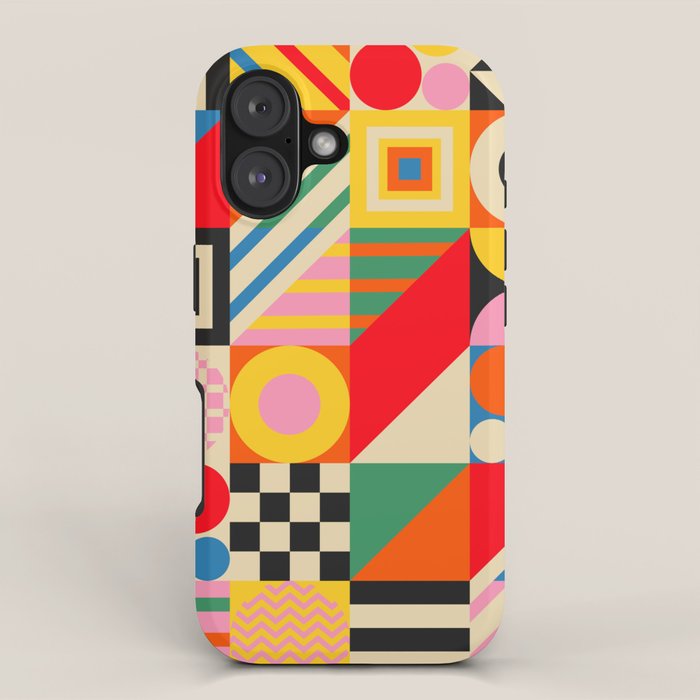 Colorful Geometric Combo iPhone Case Gallery Image 1