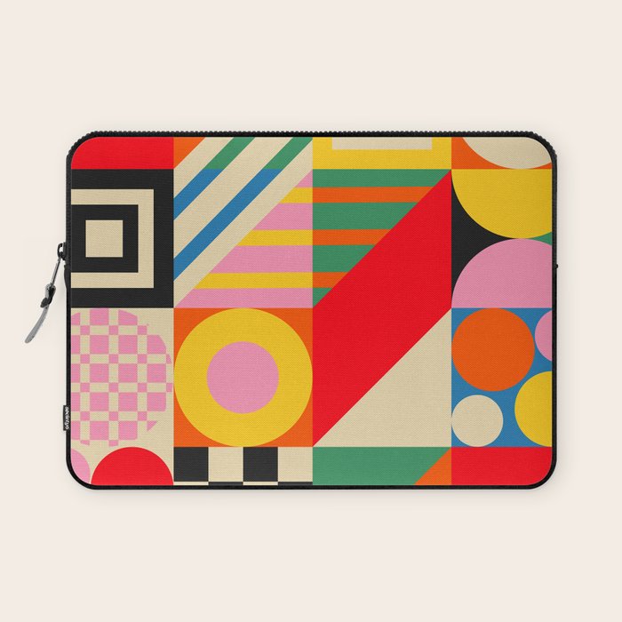 Colorful Geometric Combo Laptop Sleeve Gallery Image 1