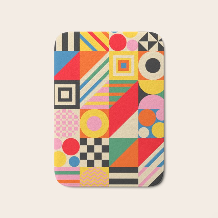 Colorful Geometric Combo Bath Mat Gallery Image 1