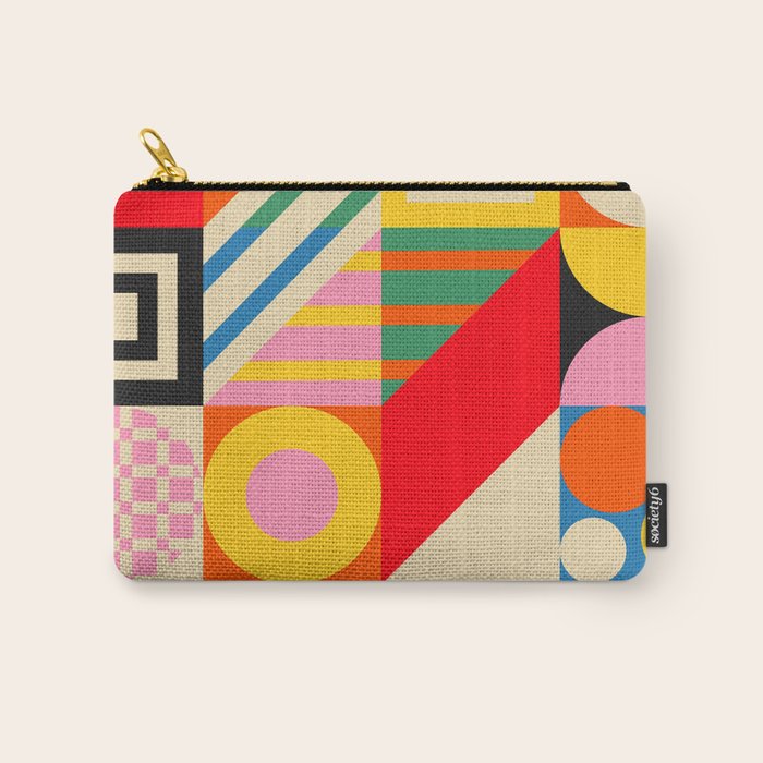 Colorful Geometric Combo Carry All Pouch Gallery Image 1