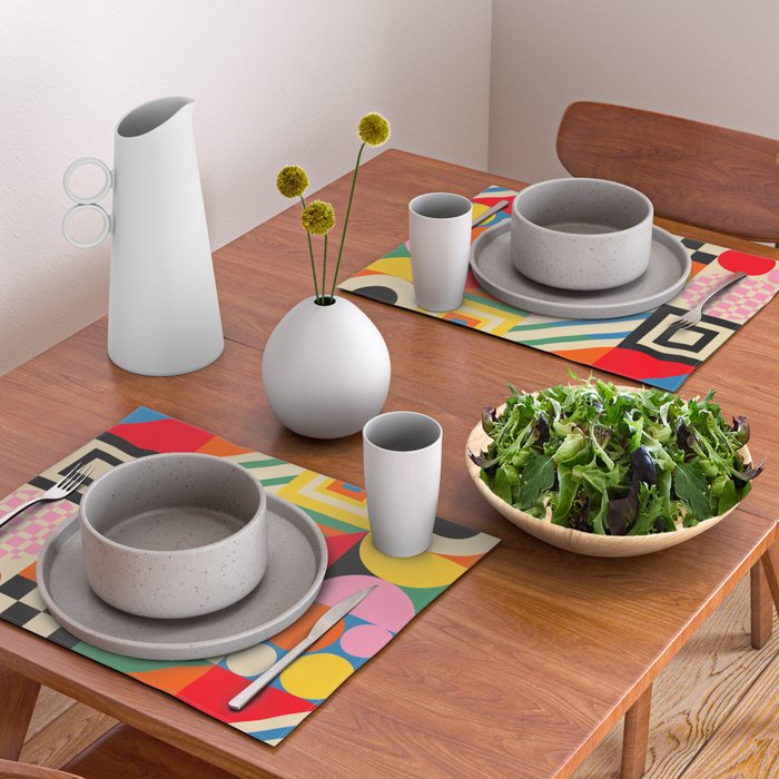 Colorful Geometric Combo Placemat Gallery Image 2